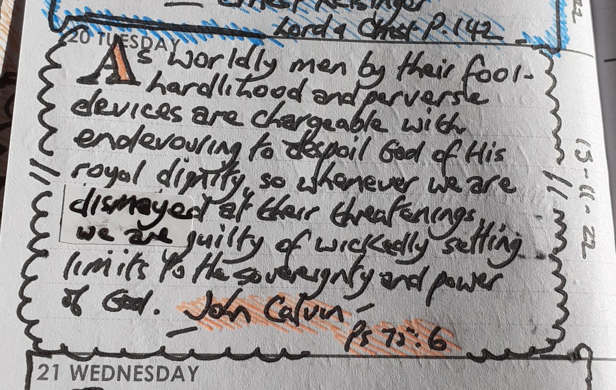 weecalvin1509's tweet photo. A very encouraging read this morning before heading to church to worship God from John Calvin on Psalm75. A couple of #thoughtsbook entries on the sovereignty of God and its comforting effects on the believing child of God. #BasicTheism #Calvinism #oldpaths https://t.co/Y00GdB6jff