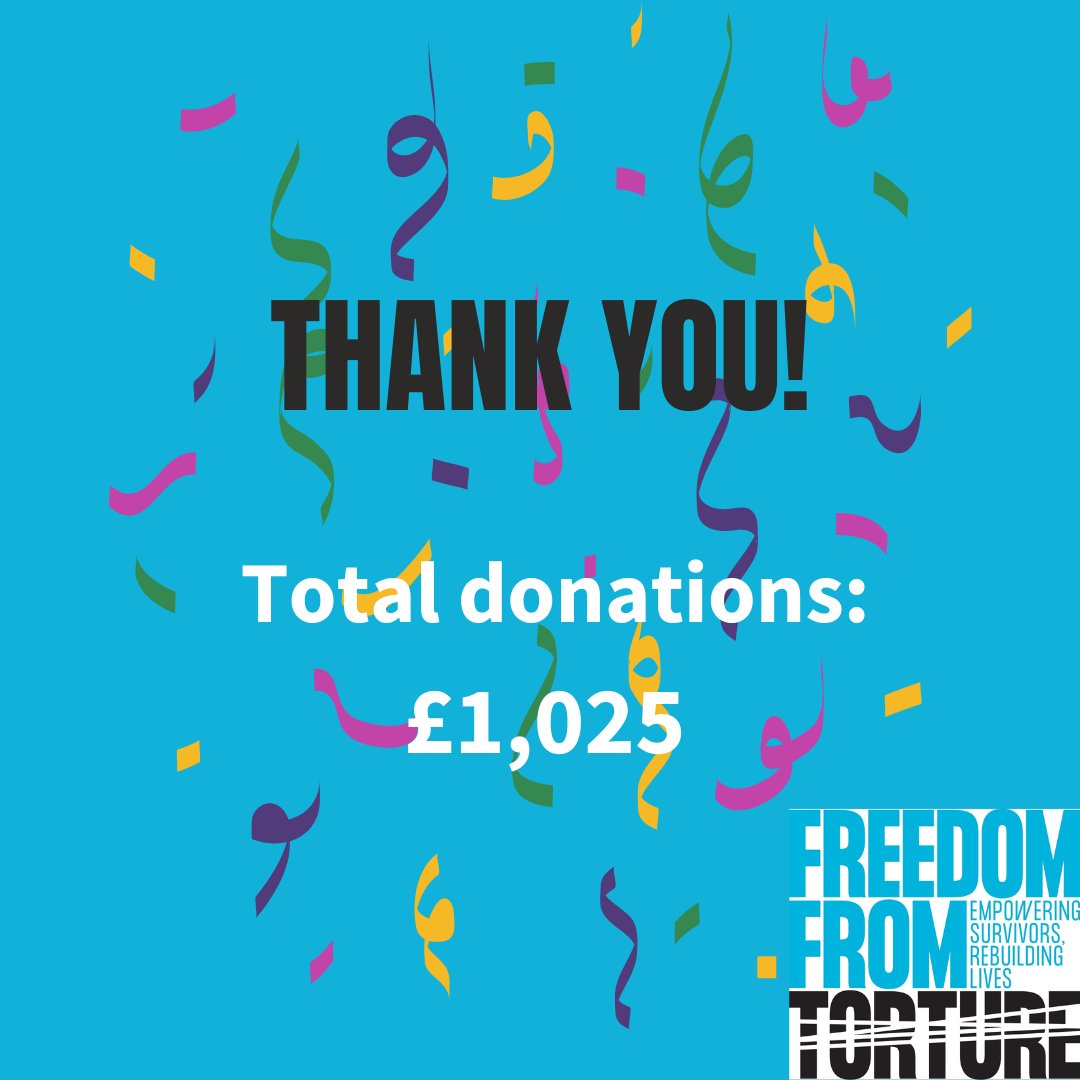 ☑️ Smashed our donations target
☑️ Raised £130 more than last year
☑️ Had a fun quiz night bringing friends together

..Our latest fundraiser was a huge success💙Thank you for your generous donations supporting the vital work of <a href="/FreefromTorture/">Freedom from Torture🧡</a> 
Congrats to our winners Slimpigs!