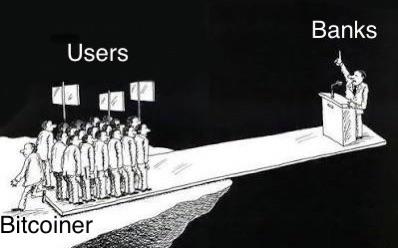 Opt out of the banking scam, buy #bitcoin