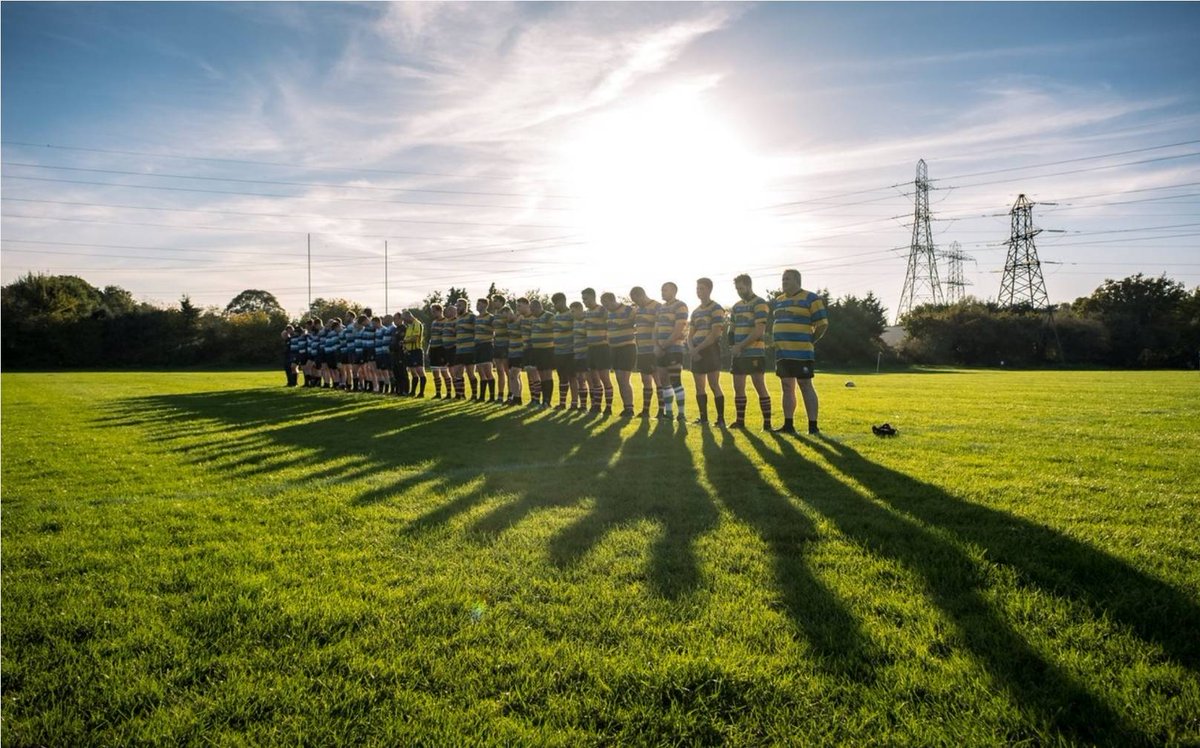 WokingRfc's tweet photo. Woking and Reigate RFC minutes silence prior to kick off yesterday marking remembrance Sunday. Thanks to Justin Cliffe for the picture
#RemembranceSunday #Poppy #Respect #FriendliestClubInSurrey #wewillrememberthem #Grady12 https://t.co/KpdT45Hszc