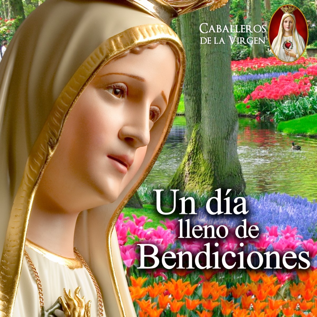 Que Nuestra Señora nos regale HOY UN DÍA lleno de bendiciones, pero también de luchas llenas de victorias.