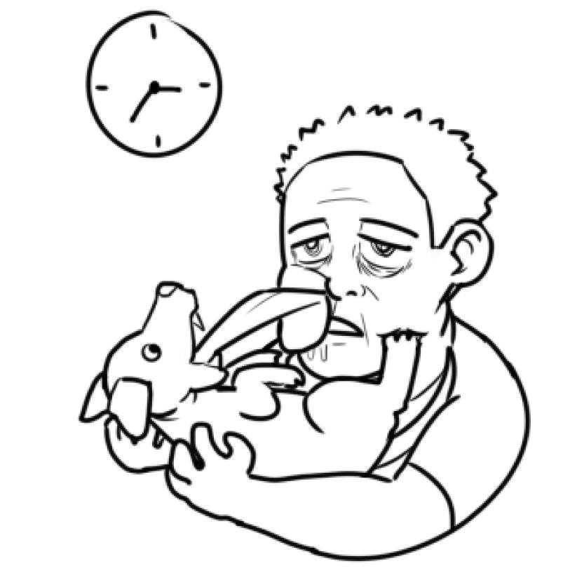 grassbeatart's tweet photo. do i still enjoy doing art? no
will i continue making them? yes
will my new dog let me continue making them? no 
is my dog actually a giant fucking rat? yes https://t.co/Cyvlwvr1TI
