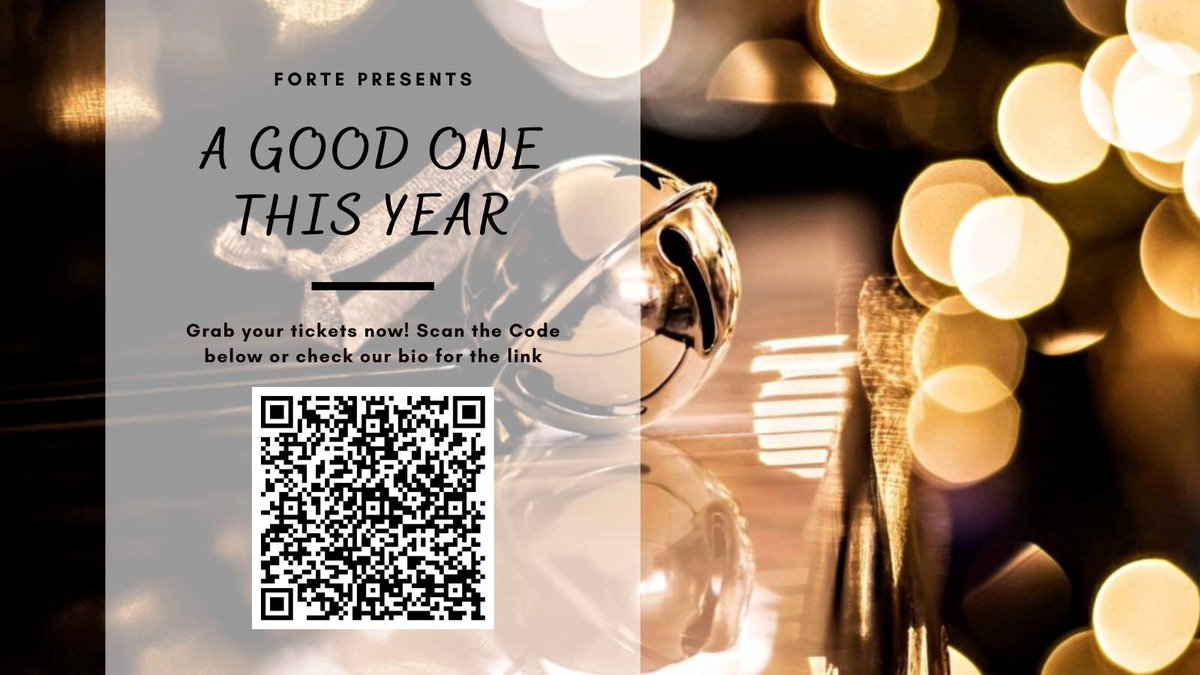 Forte are on the countdown to thier Christmas Concert. And it's only 3 rehearsals away! So make sure to book your tickets now! You can scan the code in the image or check out the link in our bio.