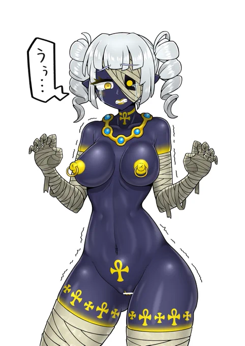 Skebにてコカトライスさん@(Cockat_meshi) のオリキャラ(ブラン・ネージュ)ちゃん描かせていただきました! 
