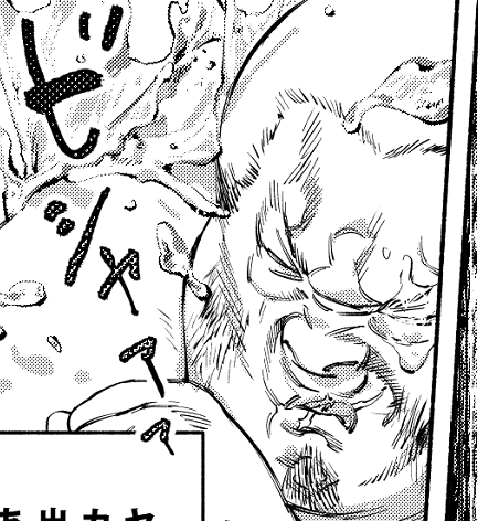(ボスとヤス28話作画中…)顔の中心にパーツが集まってしまうヤス 