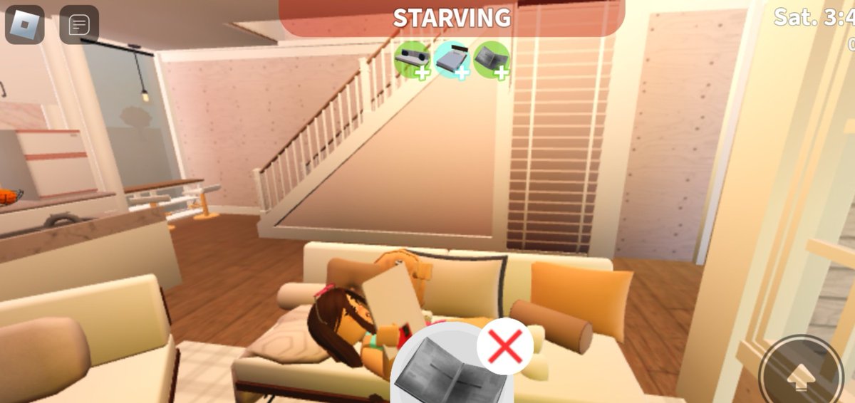 Kittyzzhieee's tweet photo. You can read book while you are resting. 
Is this a bloxburg secret?

#bloxburgsecrets #bloxburgupdate https://t.co/ntWUKzgr9I