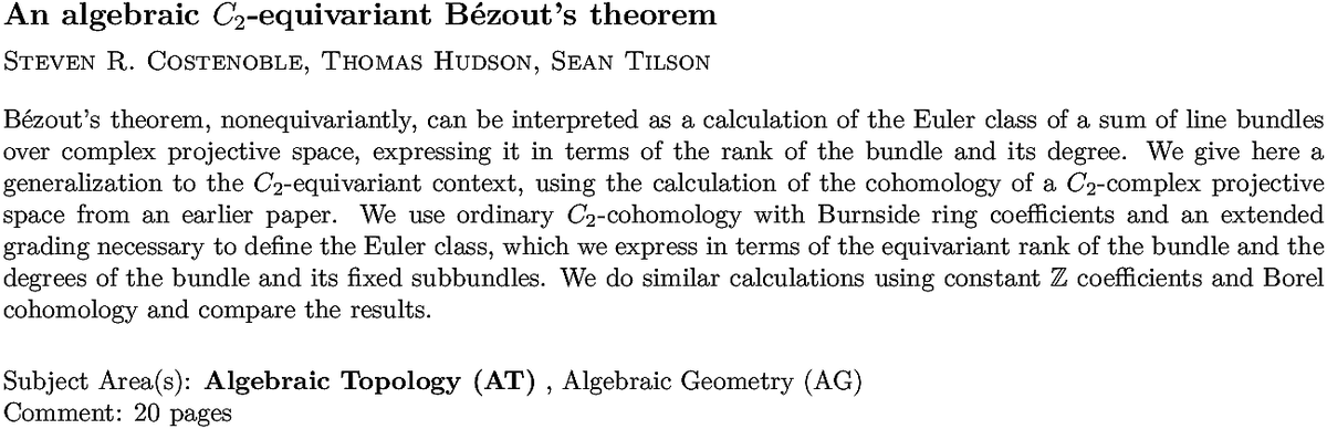 math.AT Algebraic Topology arXiv submissions tweet media