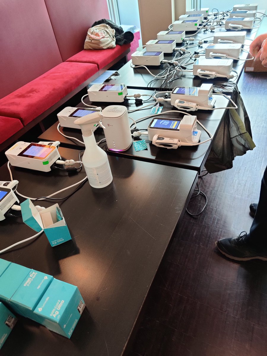 At #DENOG14  we're doing Covid-testing .... Our onsite-lab is ready to scale .... Testrun today worked quite fine. Average <10mins until your testresult ...

<a href="/DENOGnews/">DENOG</a>