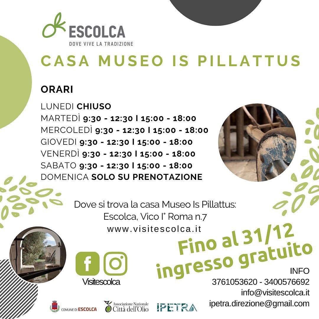 VEscolca's tweet photo. ⏰Orari apertura Casa Museo Is Pillattus 

📍Dove si trova la casa Museo Is Pillattus: Escolca, Vico I° Roma n.7

ℹ️INFO
3761053620 - 3400576692
info@visitescolca.it
ipetra.direzione@gmail.com https://t.co/TB6oSF3H2I