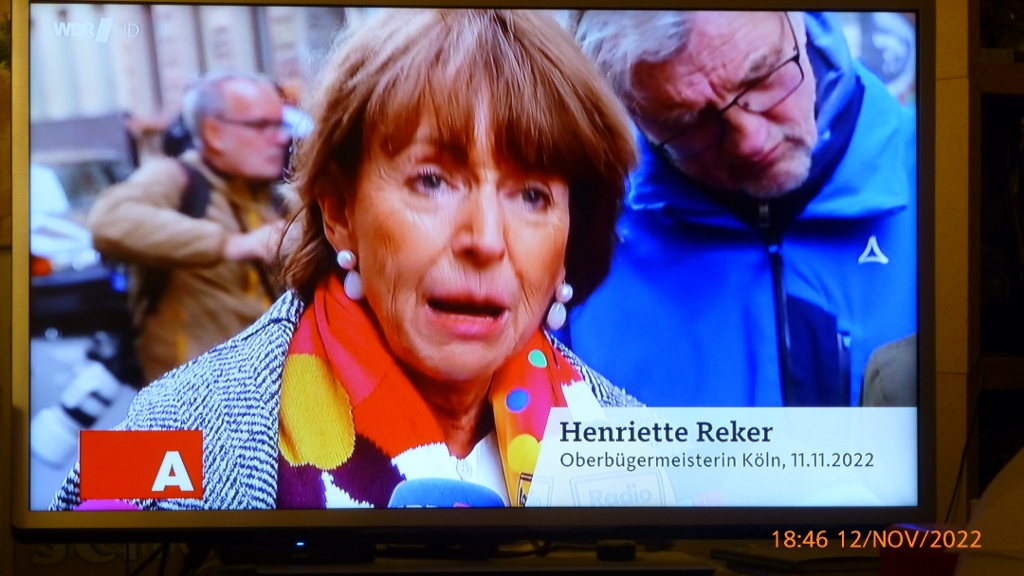 O-Ton OB Reker #kwartierlatäng am 11.11.22: "Solange nichts Schlimmes passiert, bin ich zufrieden!" Echt jetzt????? Grandioses Konzept!!!!! 😮 #ElfterElfter #ElfterimElften