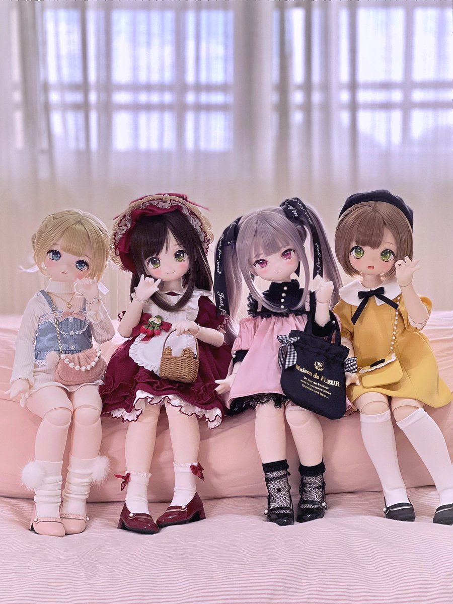 ribbonfiend's tweet photo. My bear girls !🧸🧸🧸🧸

#Puyoodoll #Kumakoちゃん 
#chocobanaっ子 https://t.co/6KV2Awx59y