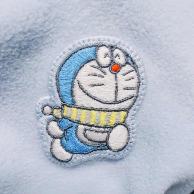 ユニクロKIDSフリースパジャママフラードラちゃんがとても可愛い#ユニクロ #ドラえもん #星野源 