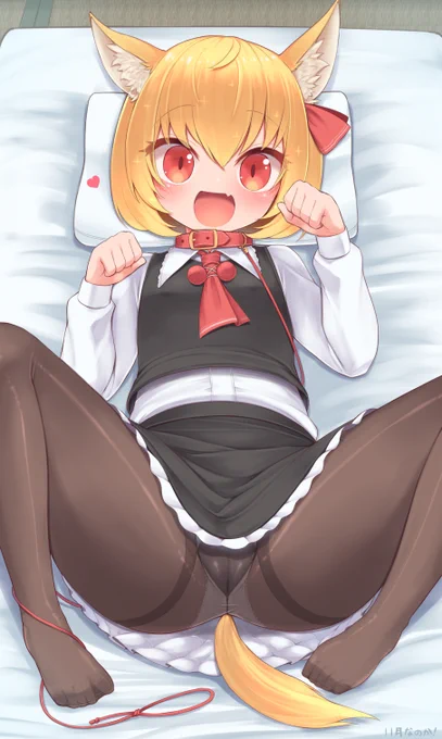 遅ればせながら11月1日は犬の日だったので
犬耳ルーミアちゃんをどうぞ。 