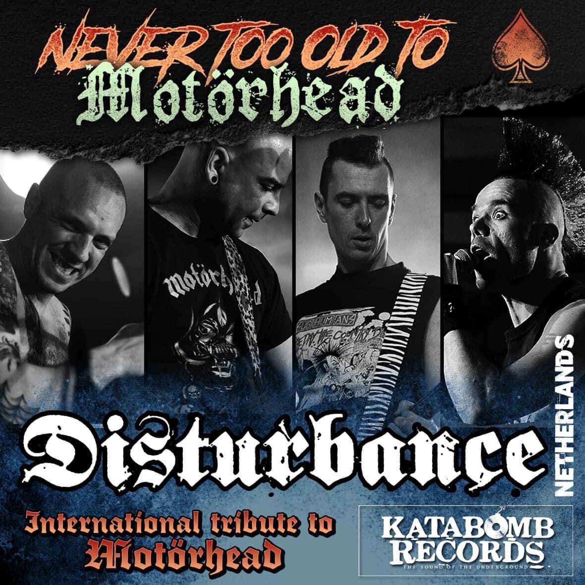 We are pleased to announce the participation of Disturbance on the "Never too old to Motörhead" tribute compilation.

We at <a href="/LifeofStrifepro/">Life of Strife Productions</a> are the ones behind the desk, mixing, producing, and delivering this final mastered song for the band! 🥳

Visit lifeofstrifeproductions.com