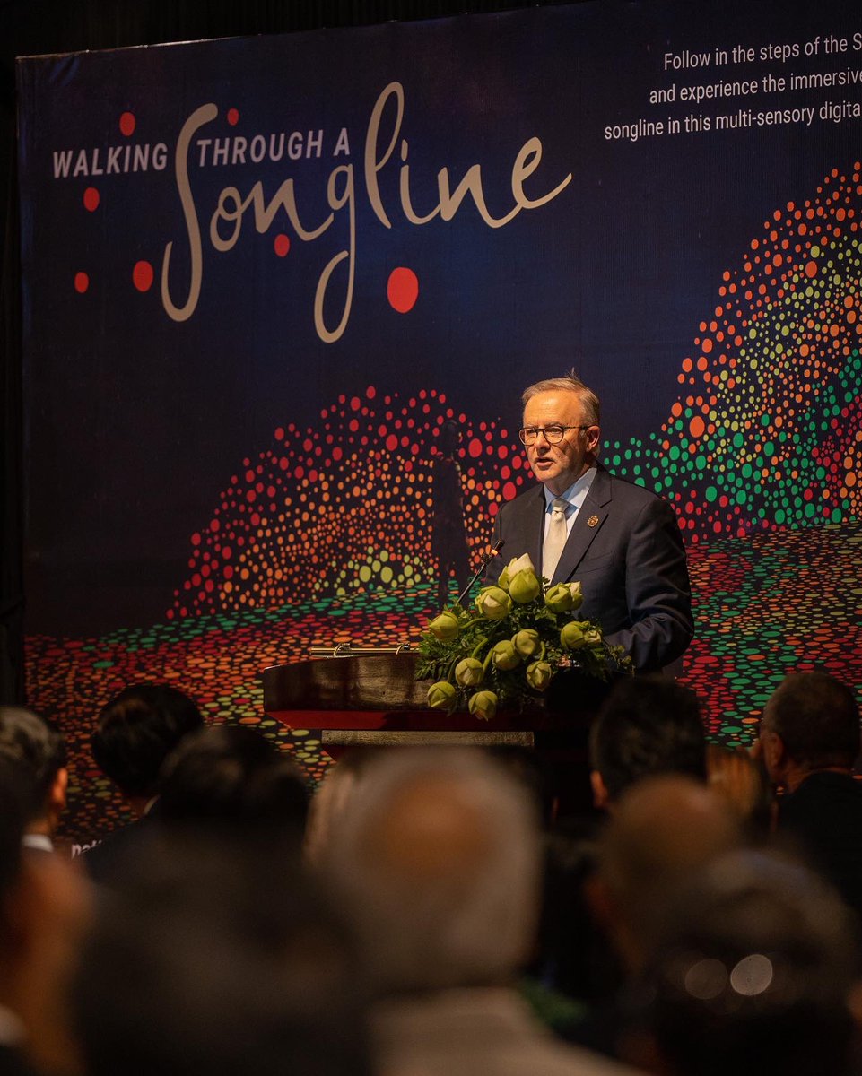 Stories that have been told on bark and stone.

In dance and song and story. 

Stories passed down through the generations. 

And I’m so proud these Australian stories are being told here in Phnom Penh.