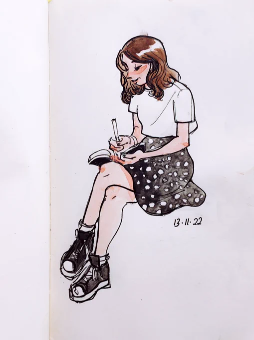 Some cute sketches of my friends from today  