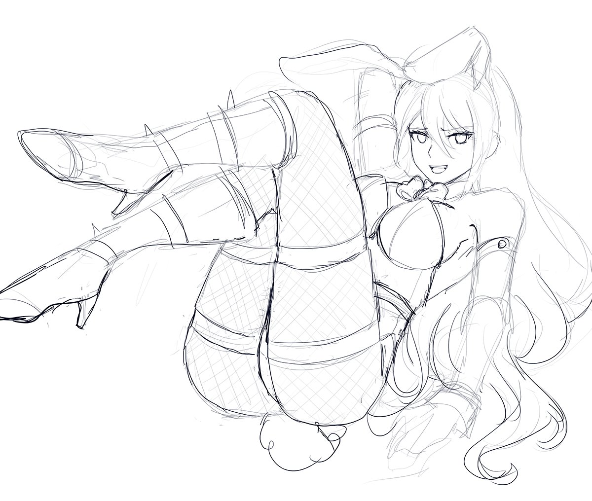 A sketch of bunny Miu I never finished 