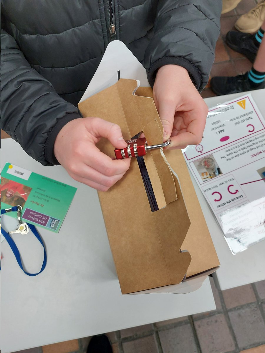 Cellexplorers's tweet photo. #CellExplorersEscapeRoom #galwayscience #believeinscience #cellexplorers
@cellexplorers @galwayscience @scienceirel @MDTFoundation
Is this the combination??
@STEM_Galway @ScienceWeek @uniofgalway @RanPeleg1 @ALIVEnuigalway, @UniOfGalwaySU, @murielgrenon #Sciencerolemodel https://t.co/FN8uywDZXY