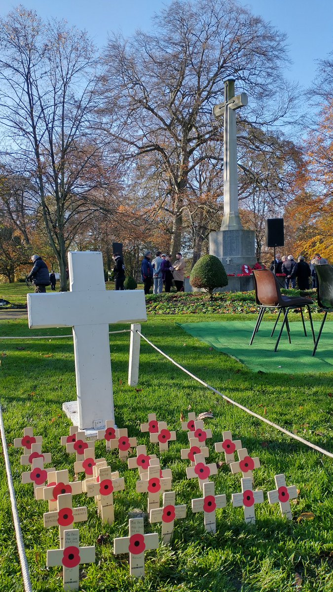 Always an honour to take part in the Hexham remembrance ceremony. Made especially poignant today by the mayor, Derek Kennedy, reading out biographies of those named on the memorial.