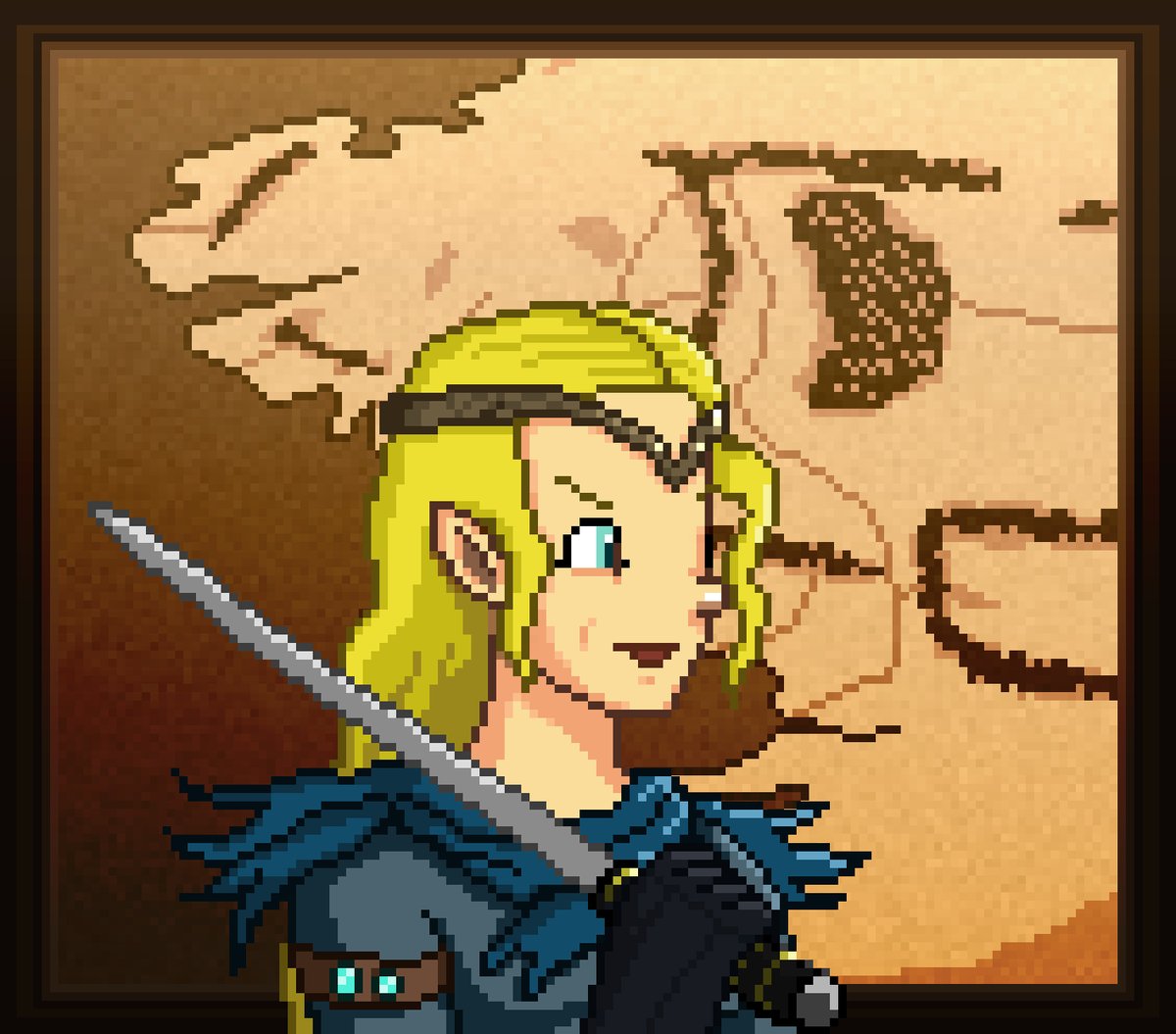 Meet Zeladriel.🌟💫✨
Part of <a href="/the_SecretVerse/">The SecretVerse</a> heros' clan, she is dedicated to save Middle East from the evil Snauron💀
Want Lady-Z to be your personal hero? Check out thesecretverse.xyz.  Follow, like, RT here!🖖🙌🖖
#NFTcollections #pixelart #NFTs #NFT #scifi #fantasy
