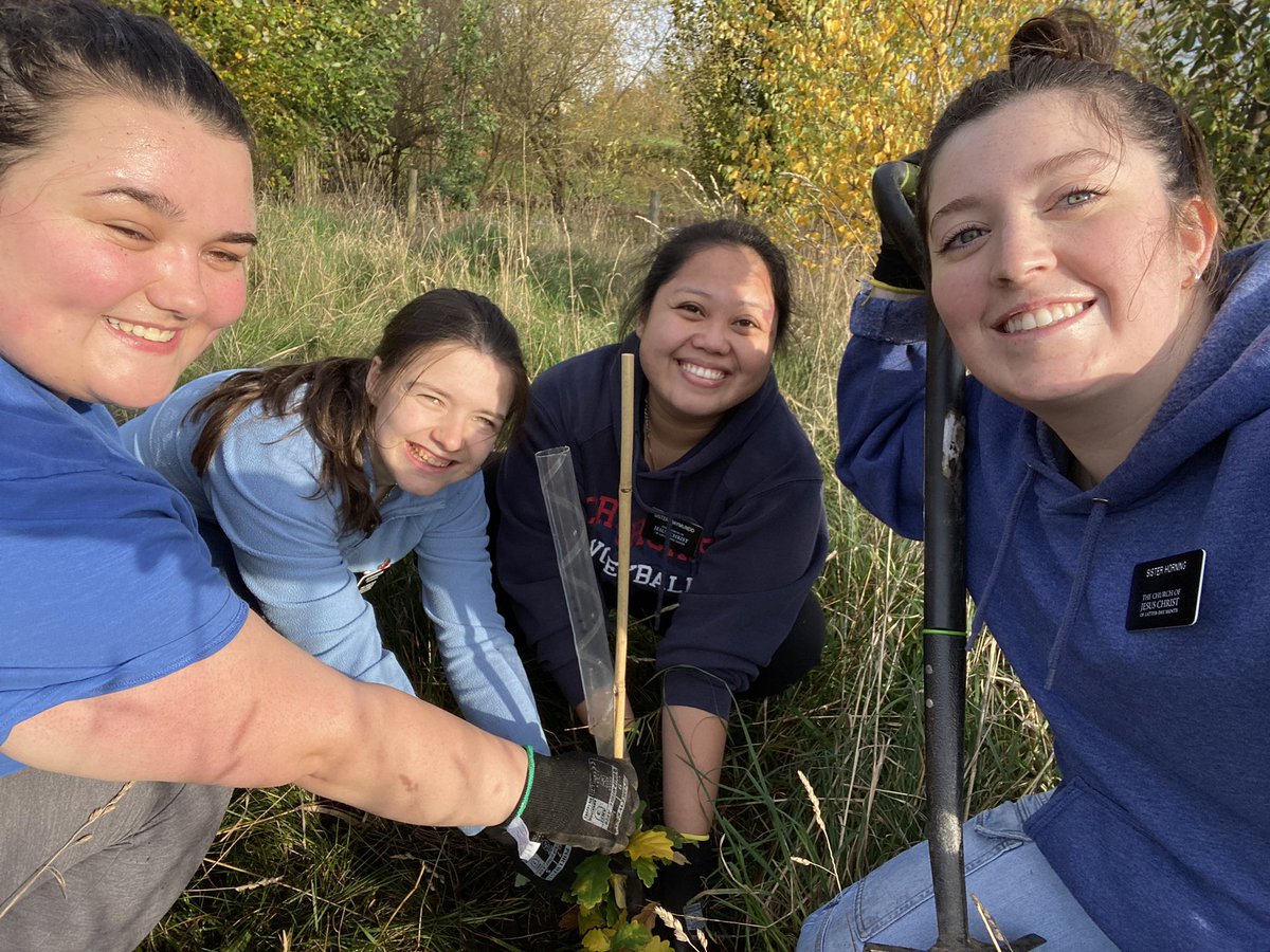 YorkInterfaith's tweet photo. Three new oak saplings planted as well as native daffodils, crocus and snowdrops - look out for the colour in the Spring https://t.co/XzqSLJpB0l