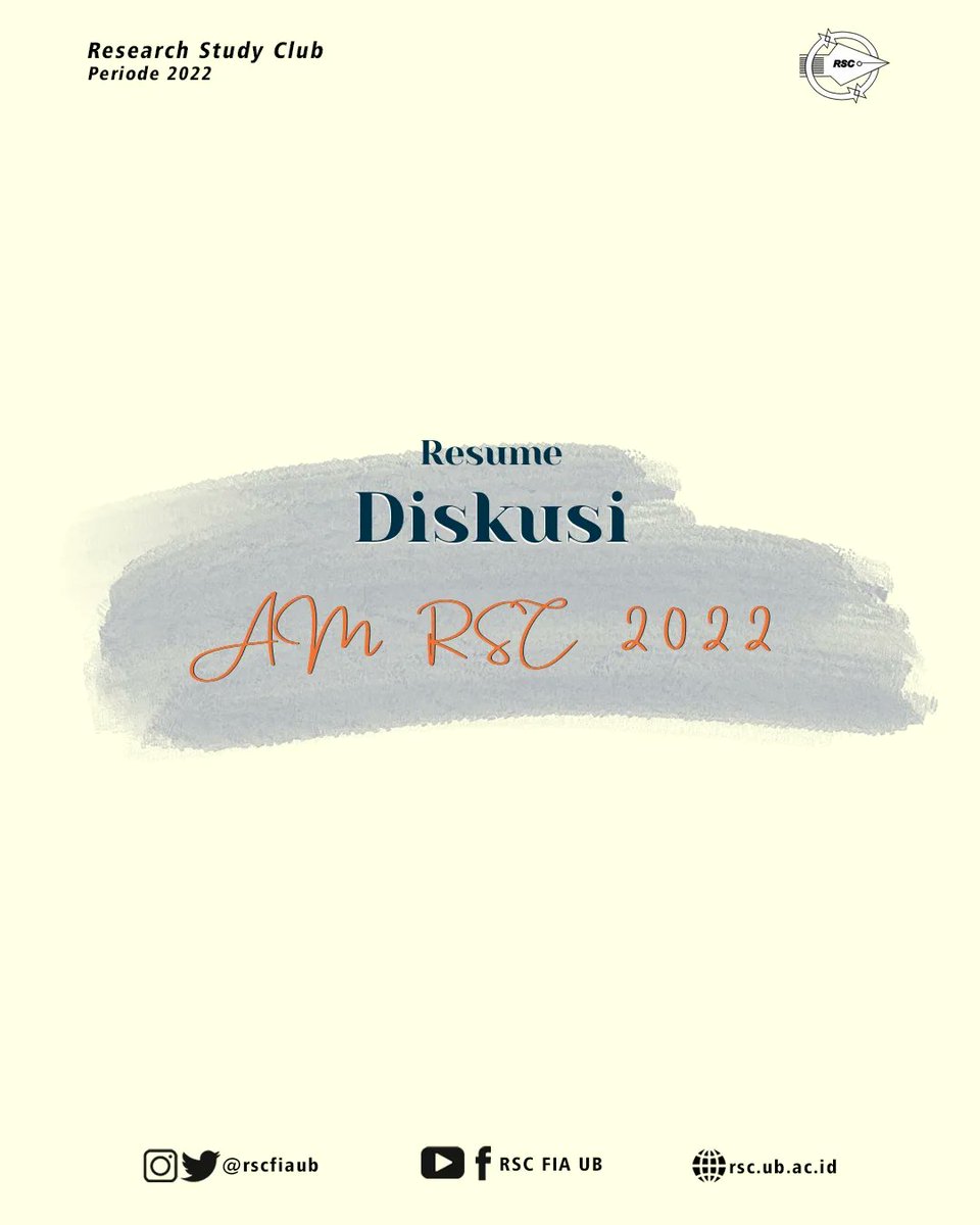 rscfiaub's tweet photo. [RESUME DISKUSI AM RSC 2022]

Halo Anggota Muda RSC 2022 
Bagi teman-teman yang tidak dapat hadir atau yang ingin mengulas lebih lanjut tentang bahasan diskusi kemarin dapat membaca resume ini yaa 🤗

Terima kasih bagi yang telah menghadiri Diskusi AM RSC 2022🙌🏻 https://t.co/XQCmmgMAuM