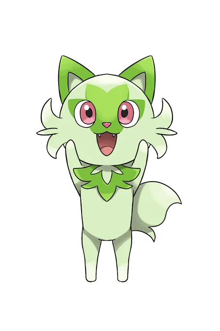 めっちゃ公式っぽく描けた立ったニャオハ見てくれ 
