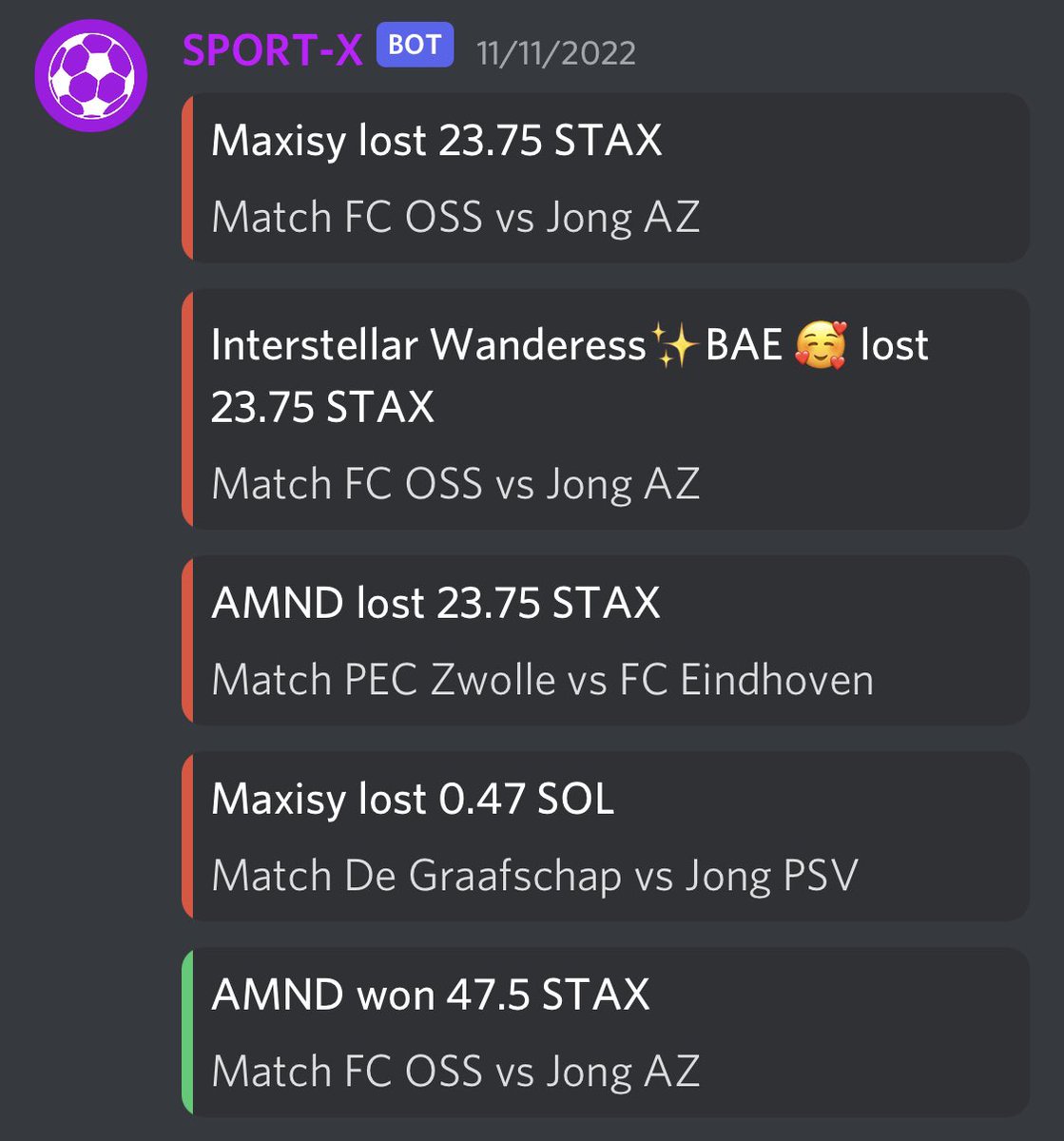 Our community has been having fun testing our newest feature. 

Which project would you like to see using the SERVE-X football betting bot?

Tag them below ⬇️