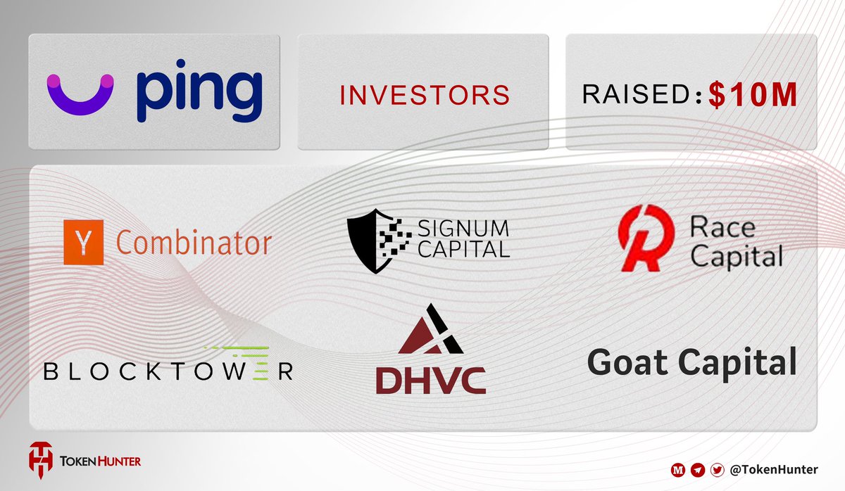 _TokenHunter's tweet photo. 🔥@holapinglatam has raised $10M via the following investors:

@ycombinator , @Signum_Capital , @RaceCapital , @BlockTower , @DHVC_US , #GoatCapital and more. 🍀🍀

Stay tuned for more 🤩
https://t.co/zMUdibSK4a https://t.co/ZNMlUVcMWu