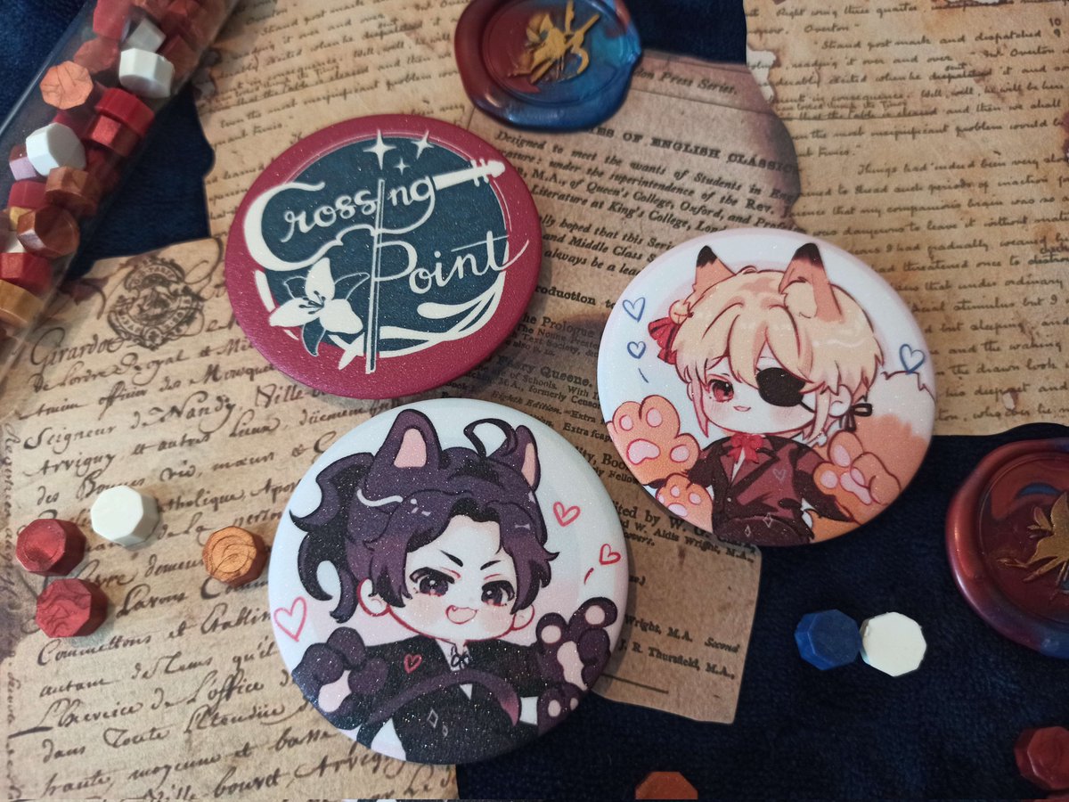 SWcrossingpoint's tweet photo. Our badges are here 🥳

#シャーウィリ #sherliam #crossingpoint_zine https://t.co/vUZYEoXxIY