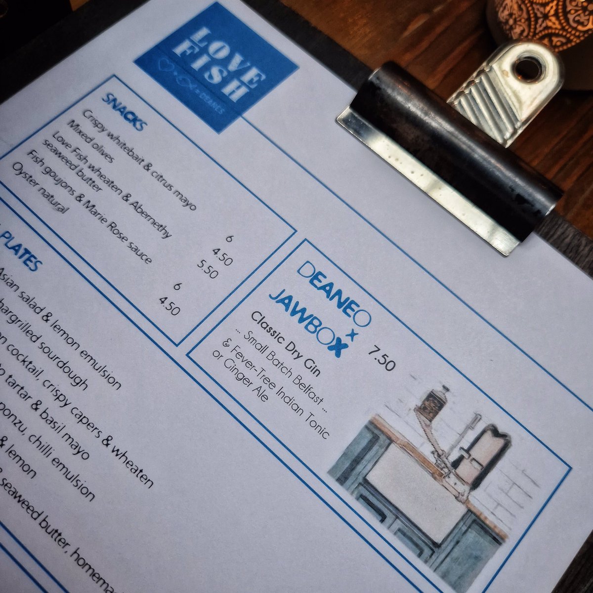 JawboxGerry's tweet photo. Fantastic Late ( Long & Relaxing ) Lunch In @MichaelDeane61’s @Deanes_LoveFish . A Piece Of The Algarve In Belfast City Center.
#lovefish #seafood #lunch #dineinbelfast #jawbox #jawboxgin #theperfectswerve #belfast #belfastcut
@EatAtDeanes https://t.co/Hb3FH7ODv4