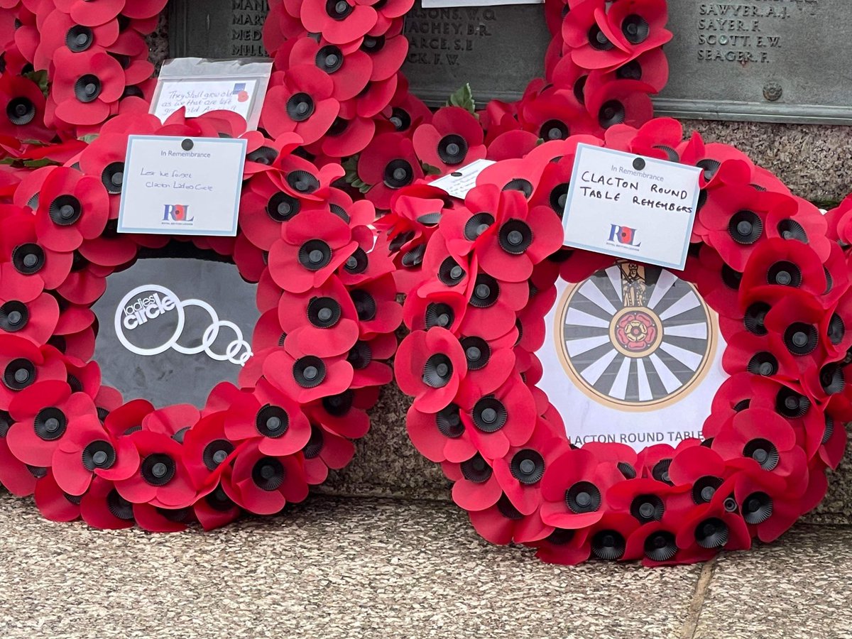 ClactonRT387's tweet photo. #LestWeForget 

We at Clacton Round Table will always remember #rtbi https://t.co/Zd5WjmFpO8