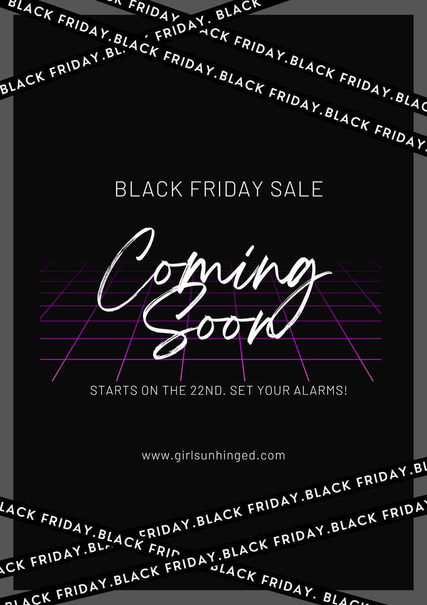 _girlsunhinged's tweet photo. We’re so excited for our Black Friday sale! 😜😍
Head to our website and subscribe to our email list so you don’t miss out.
#BlackFriday #sextoys #treatyourself #Sales https://t.co/j7SSKNE8dA