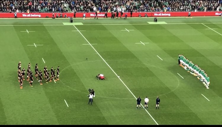 dessiemccallion's tweet photo. On November 13th last year Ireland enjoyed victory over the All Blacks! Let’s hope it’s the Candy Stripes that savour Aviva success today. It’s quiet now, but won’t be soon https://t.co/acSB1WfRD1
