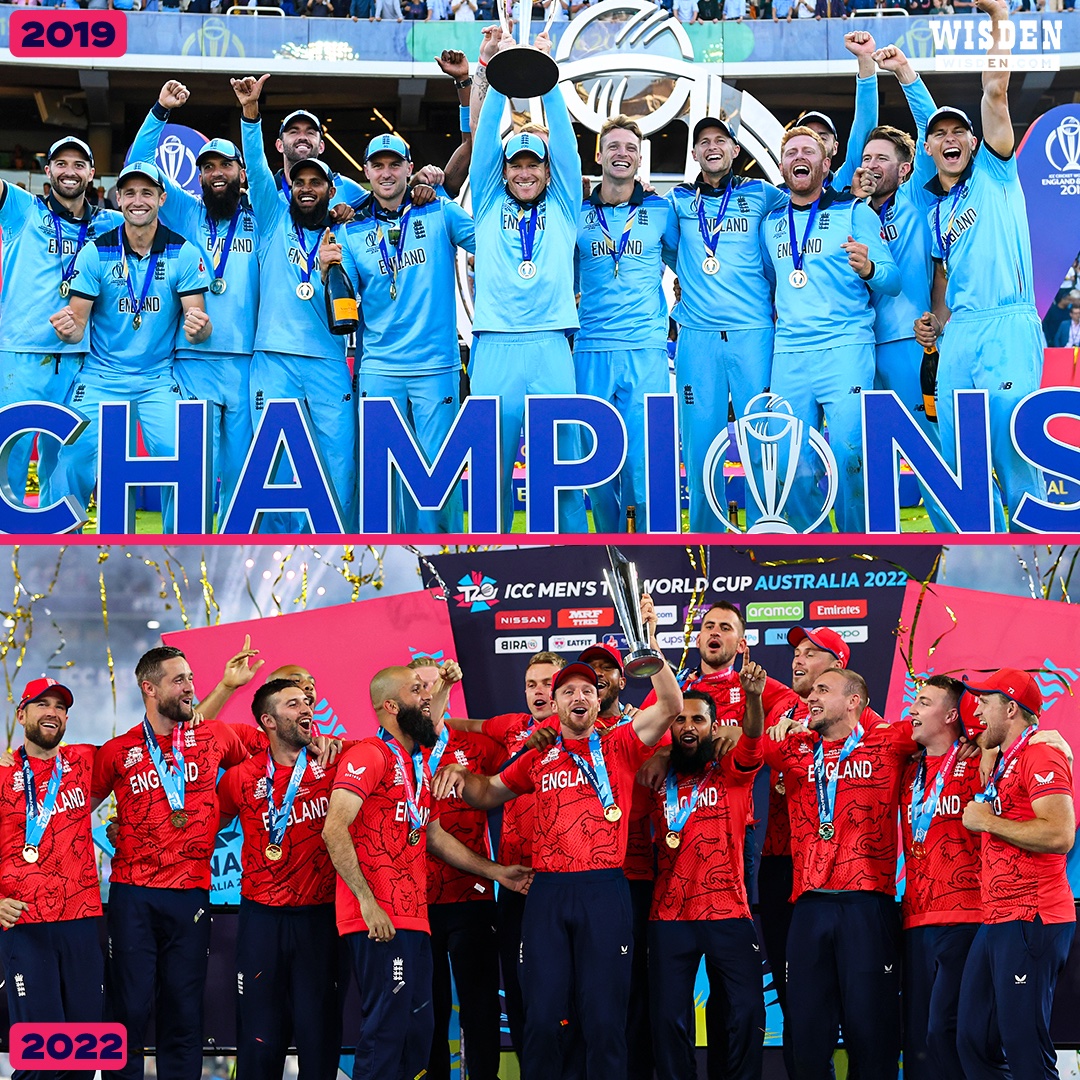 DOUBLE WORLD CHAMPIONS! 🏆🏆

#T20WorldCup #PAKvENG