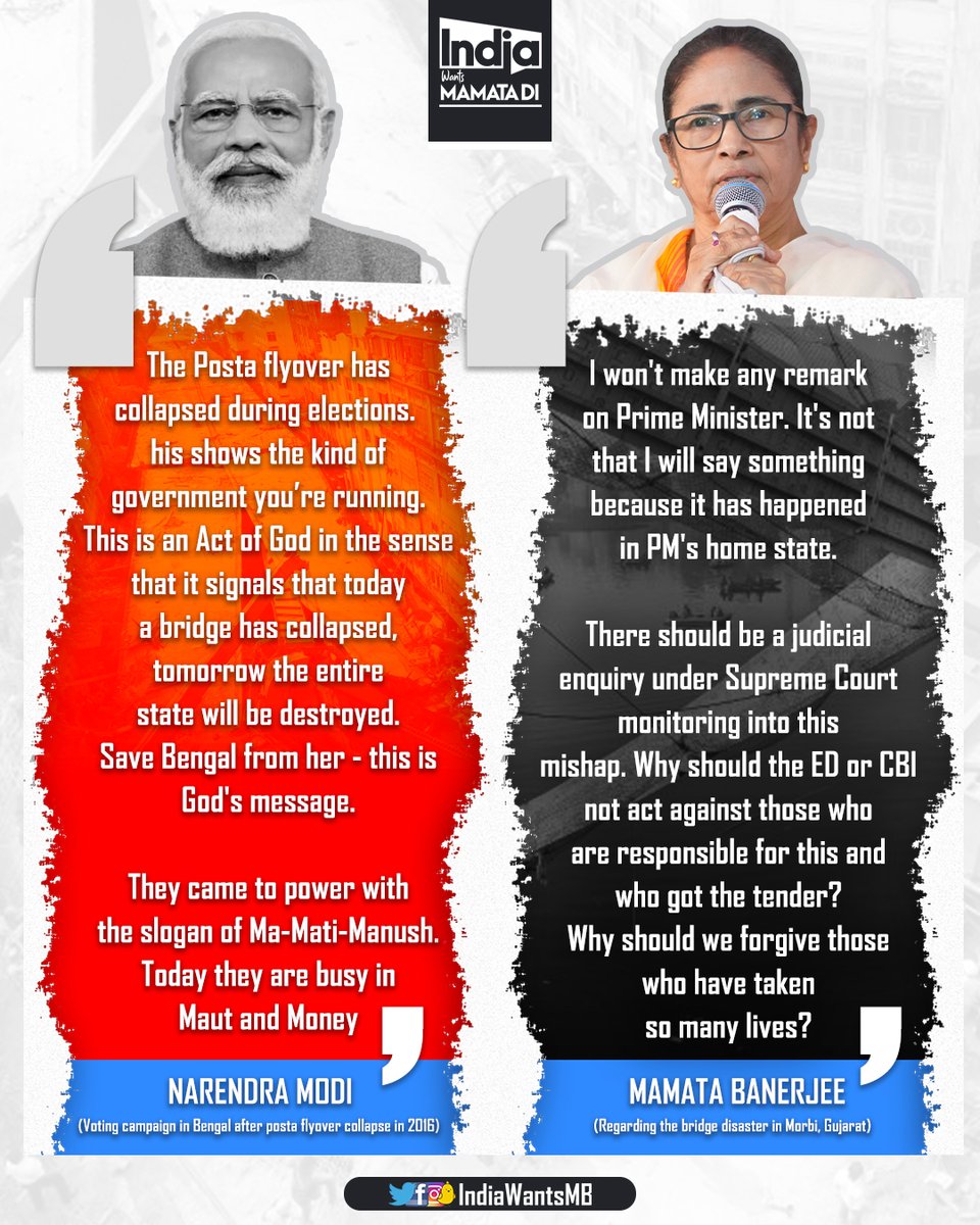 IndiaWantsMB's tweet photo. The difference between a conman and a statesman!

#IndiaWantsMamataDi https://t.co/Zjh95zuFuP