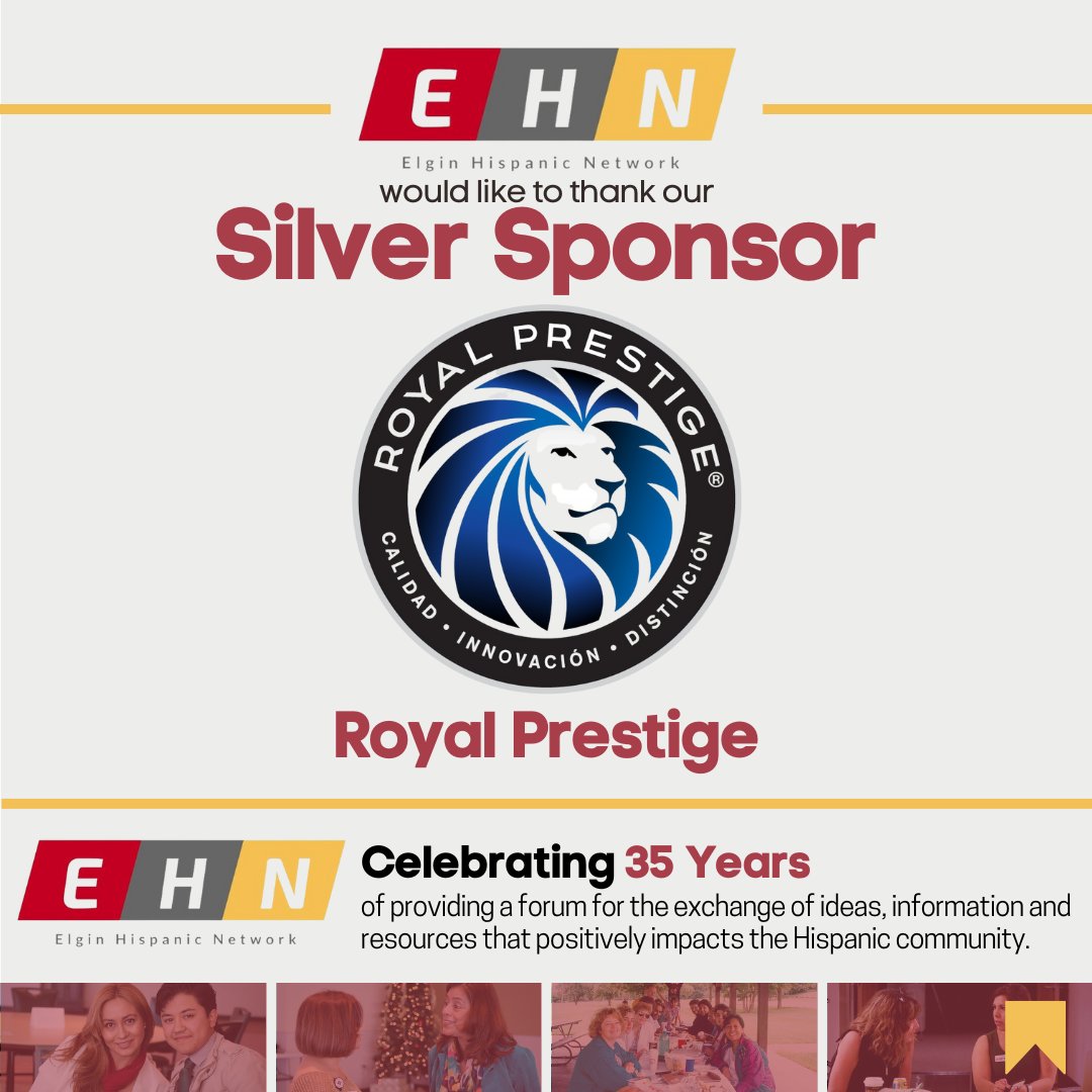 The Elgin Hispanic Network would like to thank our Silver Sponsor - Royal Prestige for supporting our 35th Annual Thanksgiving Luncheon. Learn more by visiting their website: www3.royalprestige.com/us-en/