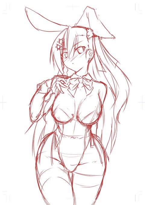 とりあえずサイズとバランス修正、ページ数決めるための下描き作業なー 