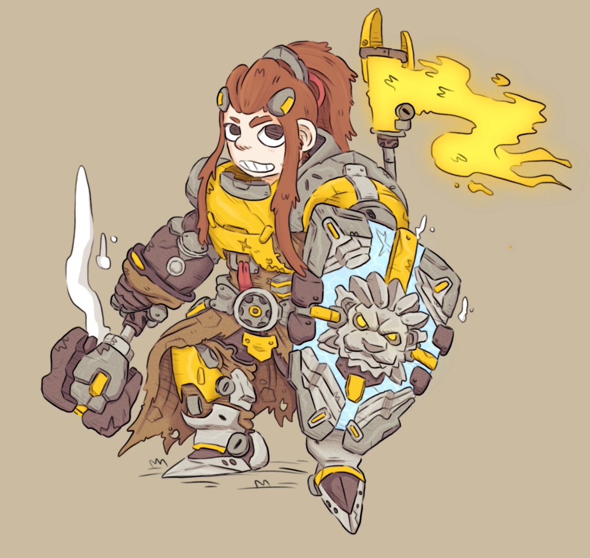 x_llop's tweet photo. #Brigitte from #Overwatch2 https://t.co/lVuopP6DIx