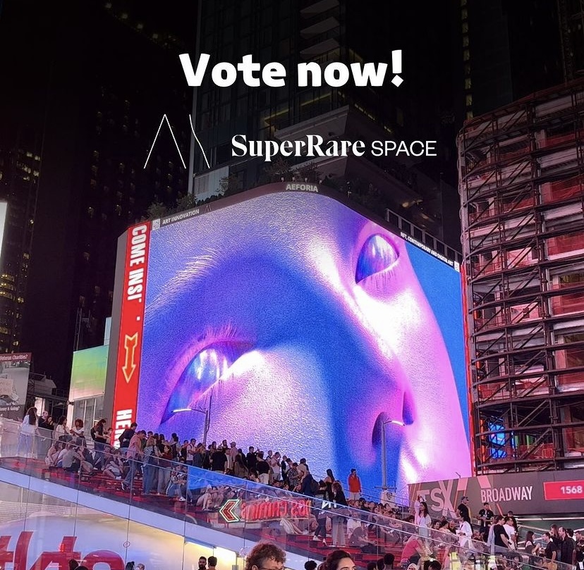 VOTE NOW x ART INNOVATION SPACE!

Hi everyone, voting begins tomorrow (Nov 14) for ART INNOVATION SPACE on @superrare

If you have the Rare Tokens here is the link to VOTE: spacerace.superrare.com/race/4

We really appreciate your support!
<3