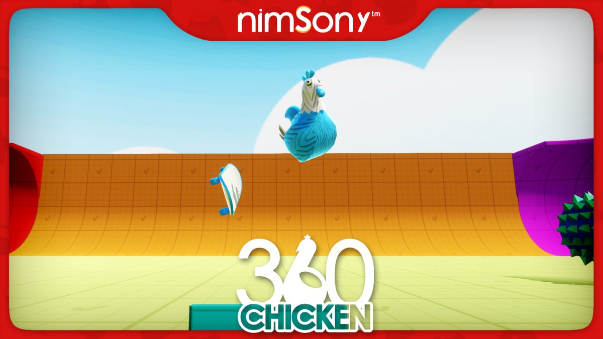 nimsoStudios's tweet photo. #360Chicken can now launch off the skateboard!
Can't wait to finally get this game up on Steam.
Coming very soon!! https://t.co/kT0kHGoELh