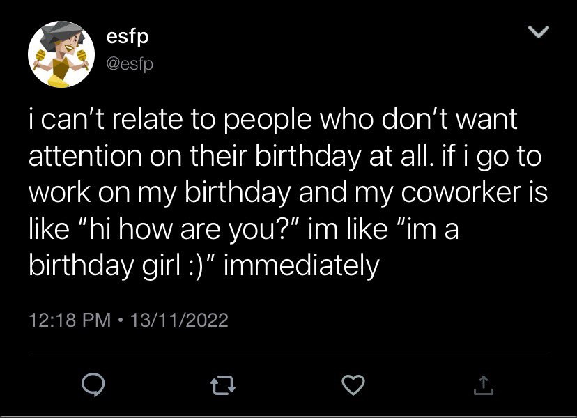 incorrect mbti tweet media