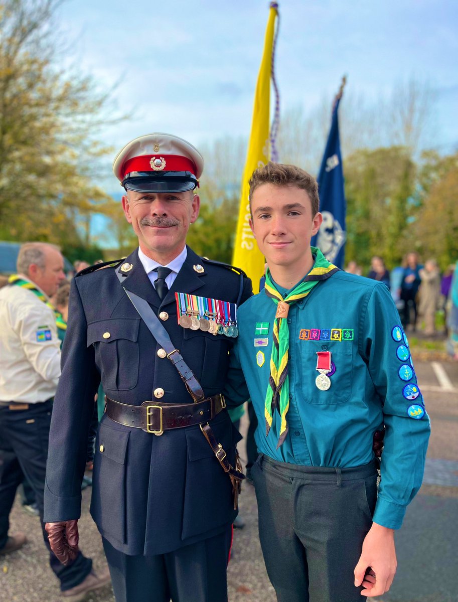 TheBoyInTheTent's tweet photo. A proud morning. This year is my Dad’s last Remembrance as a serving Royal Marine.
#Remembrance #royalmarine #scouts @Bootiesurfer https://t.co/01IvXgLeU4
