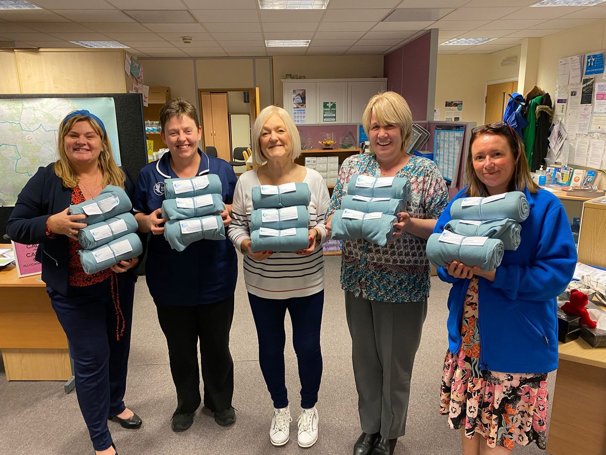 With the weather getting colder, our amazing Bluebird Care North Tyneside and North Northumberland team decided to deliver blankets to each of their customers to try and keep them a bit warmer this winter 💙