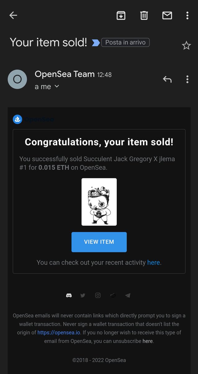 Lulino_Nft's tweet photo. 🔥🔥🔥#SJG SOLD!!!🔥🔥🔥Happy Sunday Fam! The last available piece of the great Collab with the Big @JlemaNFT was sold! Thank to the great @erik_v for buying it, and stay tuned for this evening drops both in Genesis and Signature #SJG Collections!
#jlemanft #NFTsales https://t.co/47pF4I4MNu