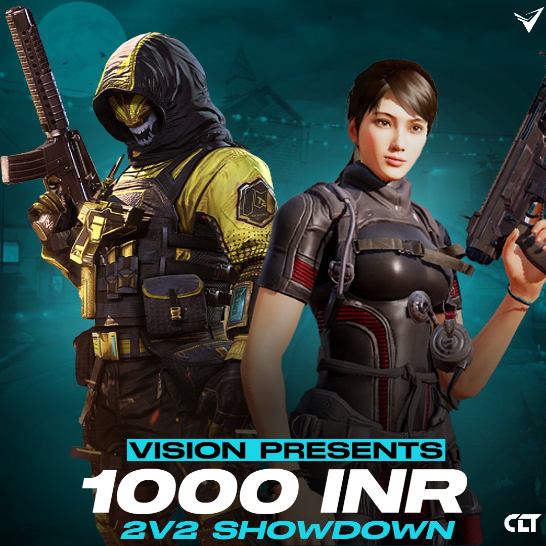 teamvisionftw's tweet photo. VISION 2V2 SHOWDOWN
Hello everyone, Vision and Claxon Tournaments presents 2v2 Call of Duty: Mobile tournament with prize pool of 1000INR and 32 slots.

- Device: Mobile/ipad
- Registration is on
- Slots: 32

Server Link : https://t.co/v9cuf3FahR
#CallofDuty #CoDMobile https://t.co/M9Wk8I6UQD