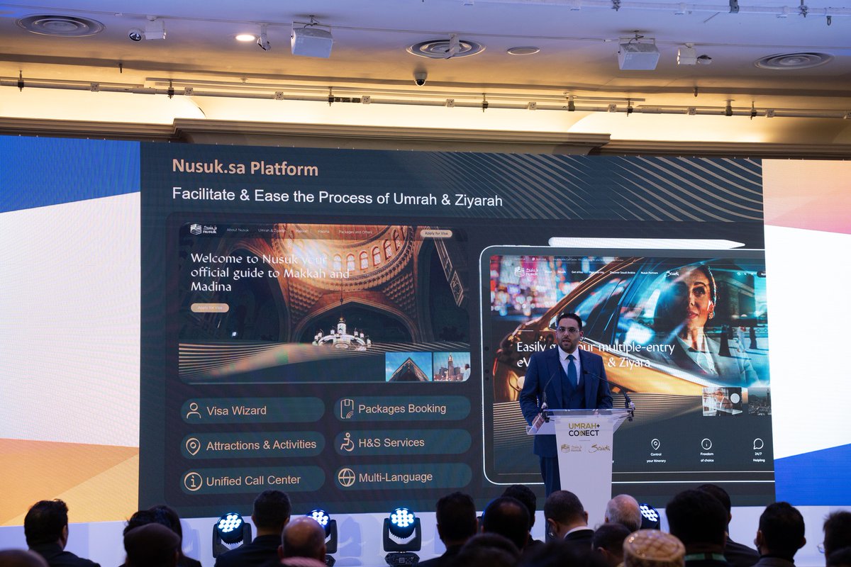 UmrahConnect's tweet photo. The @MyNusuk team demonstrate the new Umrah booking platform and answer trade enquiries at
#UmrahConnect 2022.
#MyNusuk #Umrah #UmrahPlus #Nusuk #B2B #UC2022 #B2C https://t.co/J7ybSqXvP3