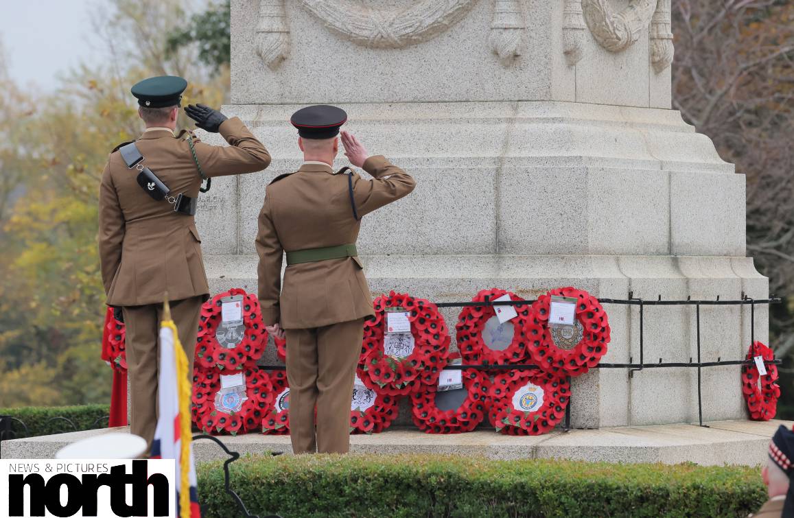 Service personnel and veterans join the Mayor of Sunderland as the city pays its respects at the annual Remembrance Parade and Service this morning.
Photos by <a href="/WillWalkerNNP/">will  walker</a> 
#RemembranceSunday #LestWeForget #remembranceday2022