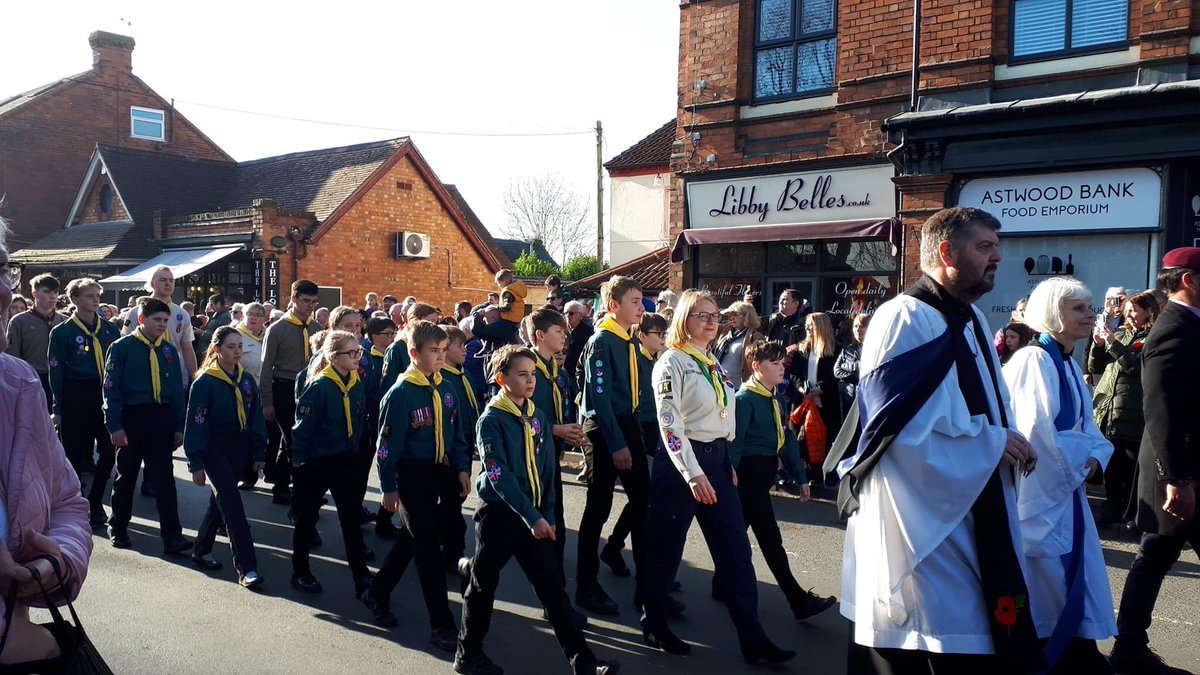 Super proud of all the Beaver Scouts, Cub Scouts, Scouts, young leaders, leaders &amp; helpers who came to pay their respects on #RemembranceSunday in Astwood Bank. You were a credit to our group.