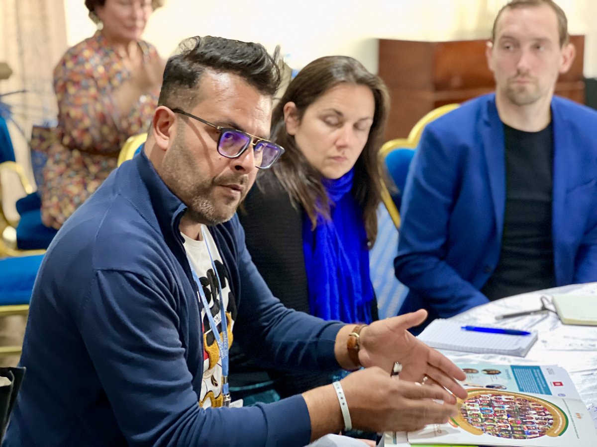 IndustriALL_GU's tweet photo. Roundtable on national #TustTransition agreements and laws
chaired by @lonorge and @_cosatu
Are your countries reporting on JT in their Nationally Determined Contributions (NDCs) to UNFCCC?
#COP27 @ituc #UnionStrategyCOP27 https://t.co/NbIXP4YTMh